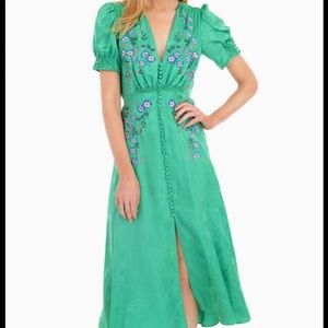 Saloni Silk Cocktail Dress